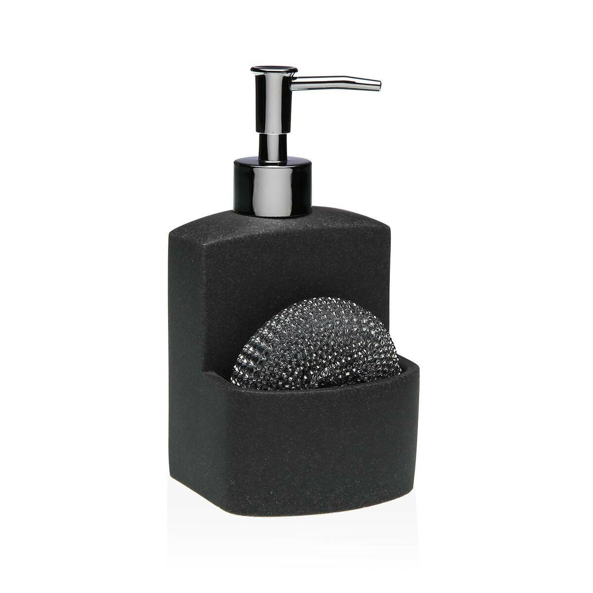 Sæbedispenser Versa Sort Harpiks Keramik Minimalistisk