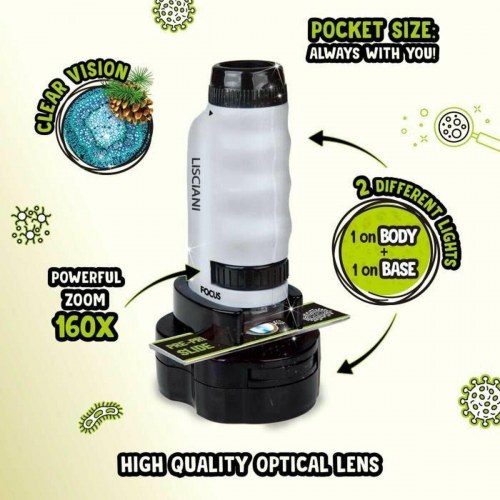 Lisciani Giochi Micro Mikroskop - 2-i-1 børnemikroskop