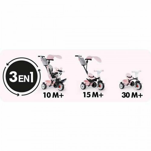 Trehjulet cykel Smoby Baby Driver Confort - pink