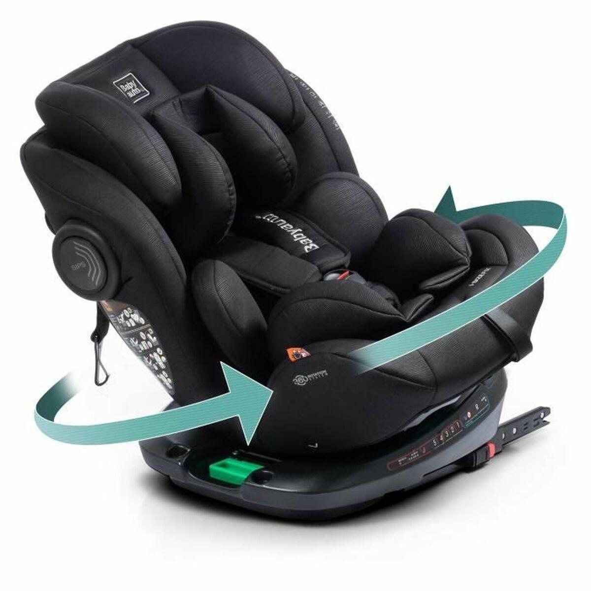 Autostol Babyauto GYRO BLACK LINE EMBOSSED Sort 0 (de 0 a 10 kilos) I (9 - 18 kg) II (15-25 kg) III (22 - 36 kg) Børns ECE R129