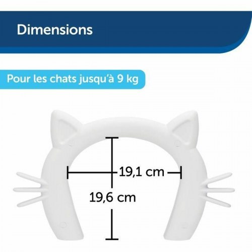 Kattelem PetSafe - hvid plast