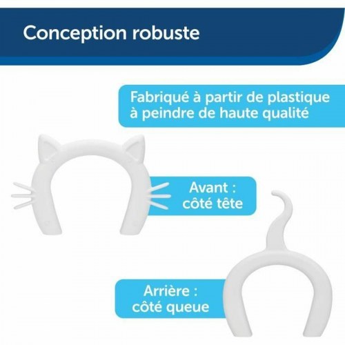 Kattelem PetSafe - hvid plast