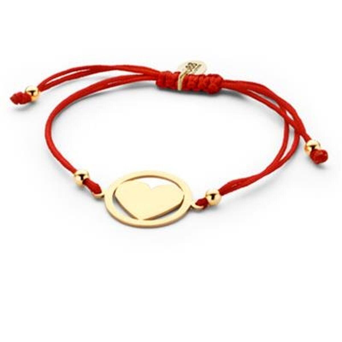 CO88 Collection armbånd til kvinder - rød snor med hjerte