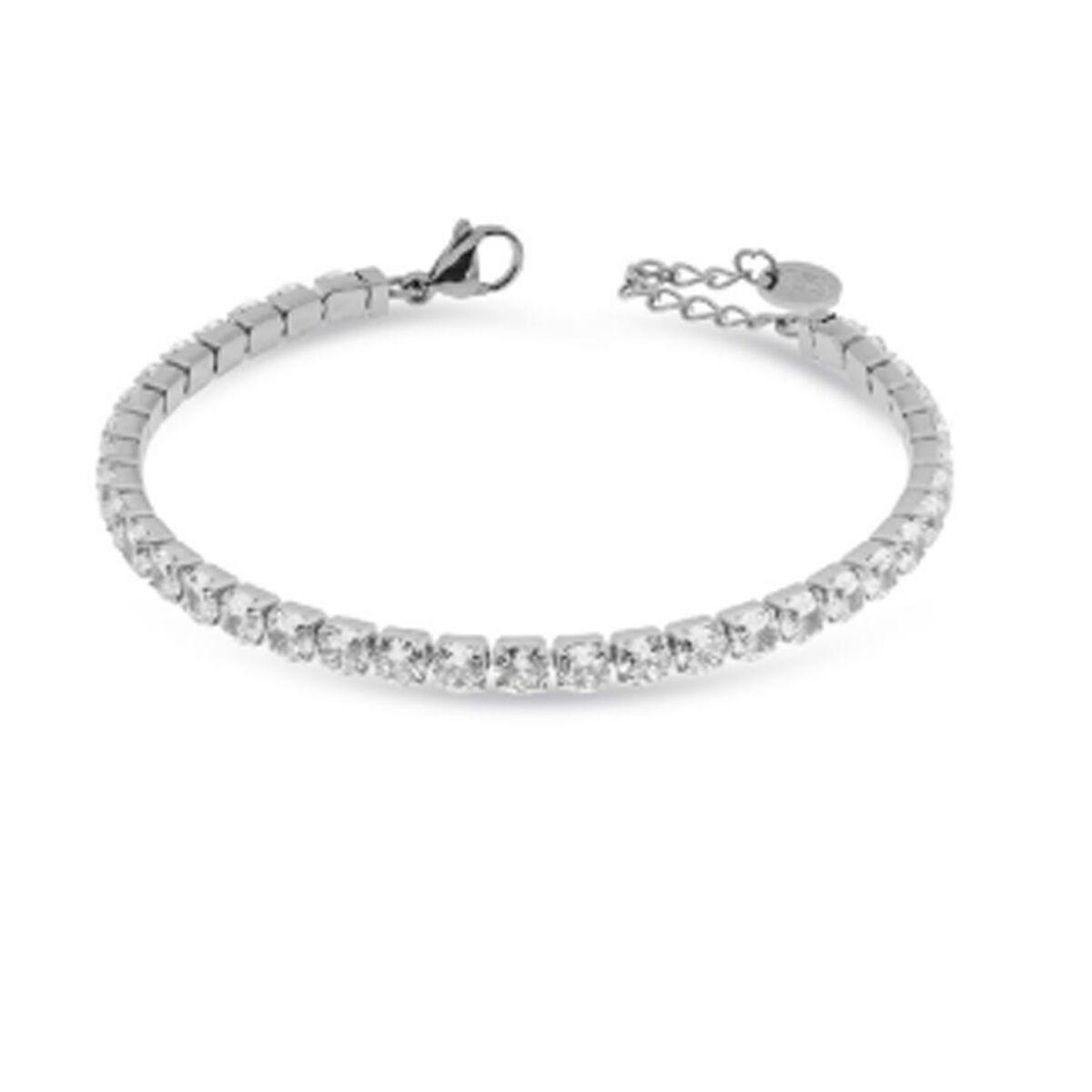 LIU JO LJ2416 armbånd til kvinder - sølvfarvet tennisarmbånd