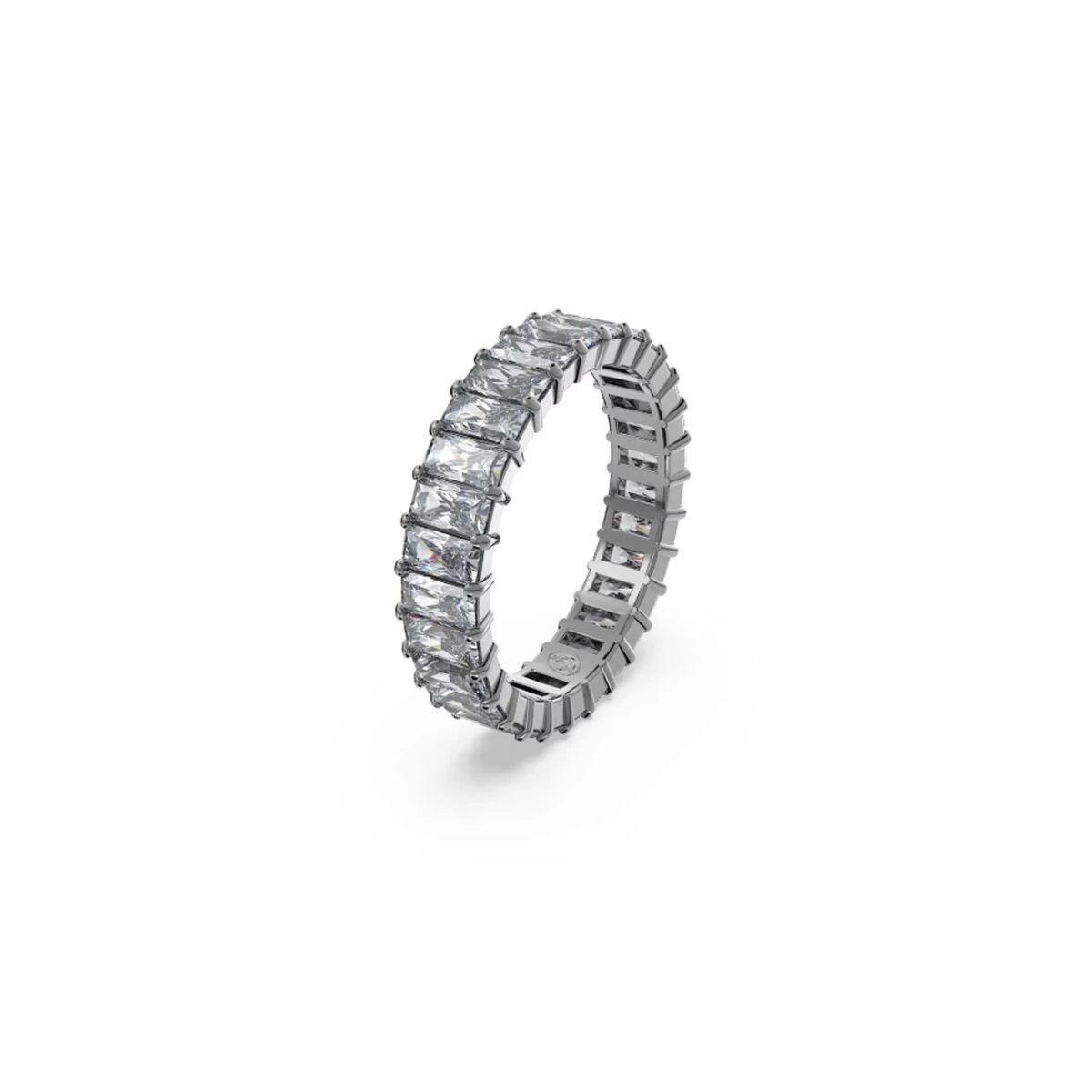 Swarovski ring til kvinder, sølvfarvet - str. 18