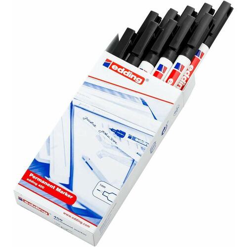 Sprittusch Edding 400-01 Sort 1 mm (10 enheder)