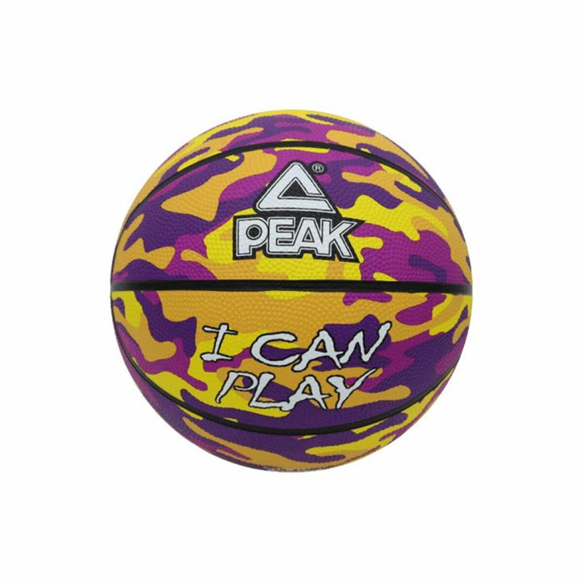 Basketball Peak Peak Camo Ball Gul Lilla (Størrelse 5)