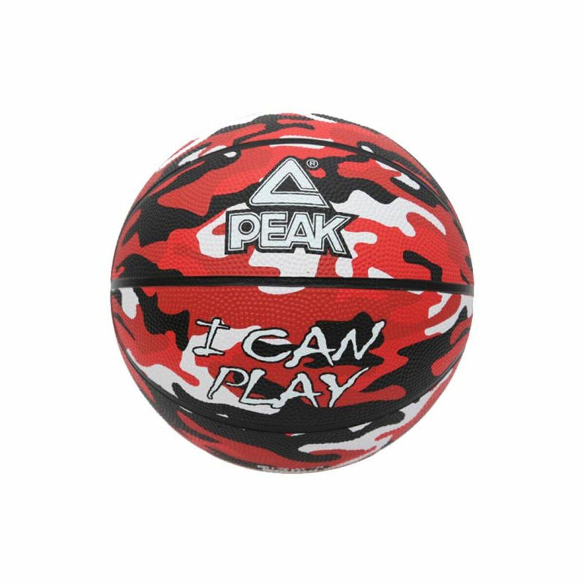 Peak Camo basketball - sort/rød, størrelse 5