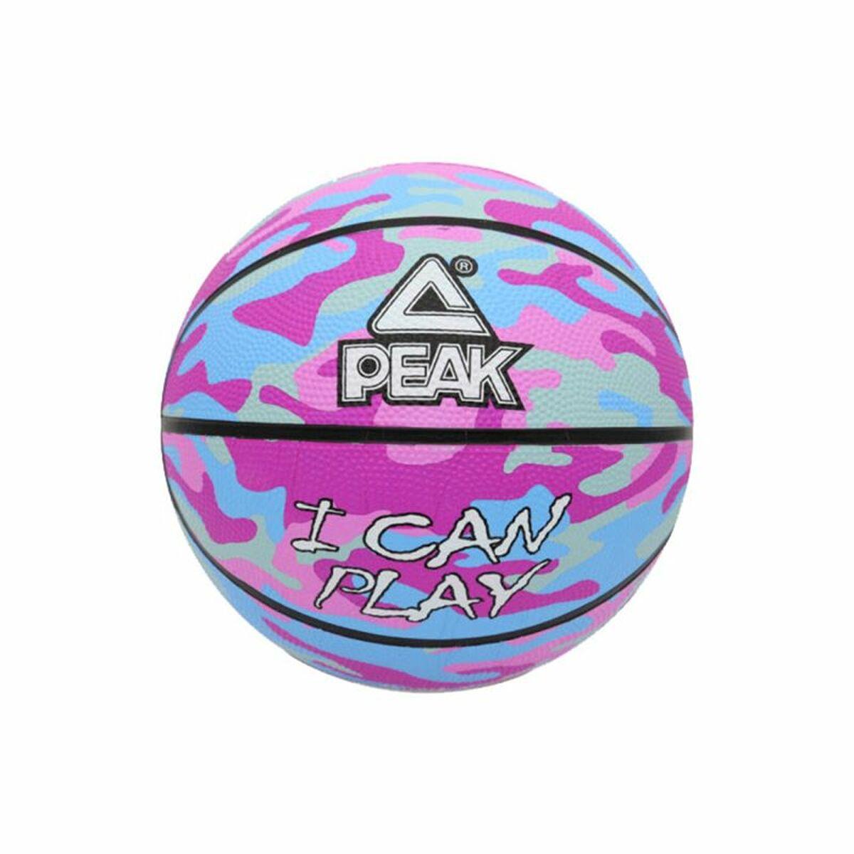 Basketball Peak Peak Camo Ball Blå Lyserød (Størrelse 5)
