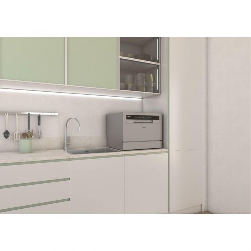 Candy CP6E51LS bordopvaskemaskine, stål/sort, 6 kuverter