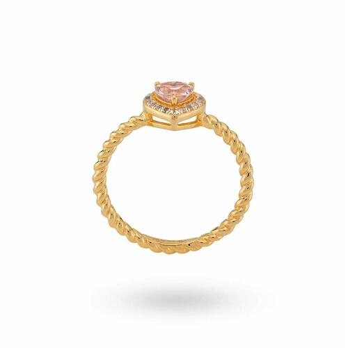24KAE ring til kvinder - gylden, str. 16 (12469Y/56)