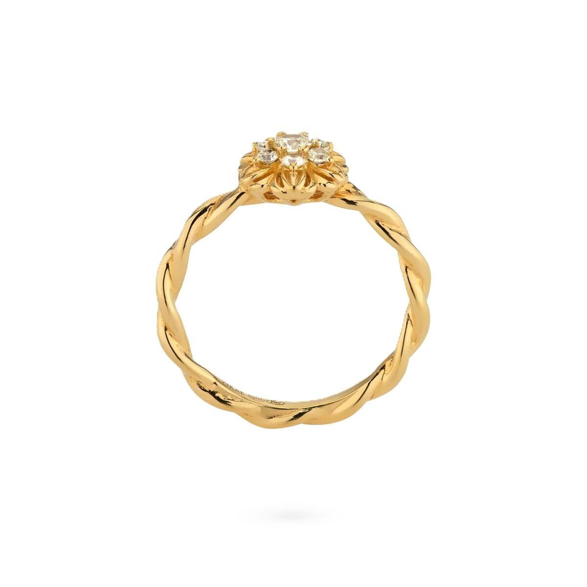 24KAE ring til kvinder - Gylden, str. 14 (124108Y/54)