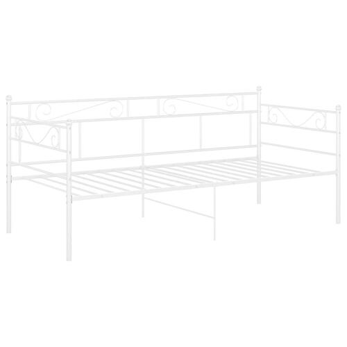 Sengestel til sovesofa 90x200 cm metal hvid