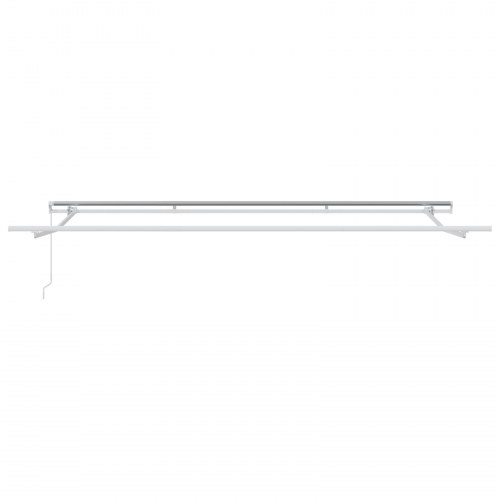 Manuel Udtækkelig Markise Sort 500x300 cm, Markise Erstatningsstof til 5x3 m ramme Sort