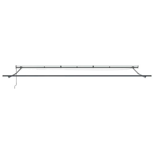 Automatisk Udtækkelig Markise med LED Hvid 600x300 cm, Markise Udskiftningsstof til 6x3 m Ramme Hvid