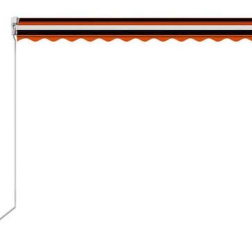Foldemarkise manuel betjening 300 x 250 cm orange og brun