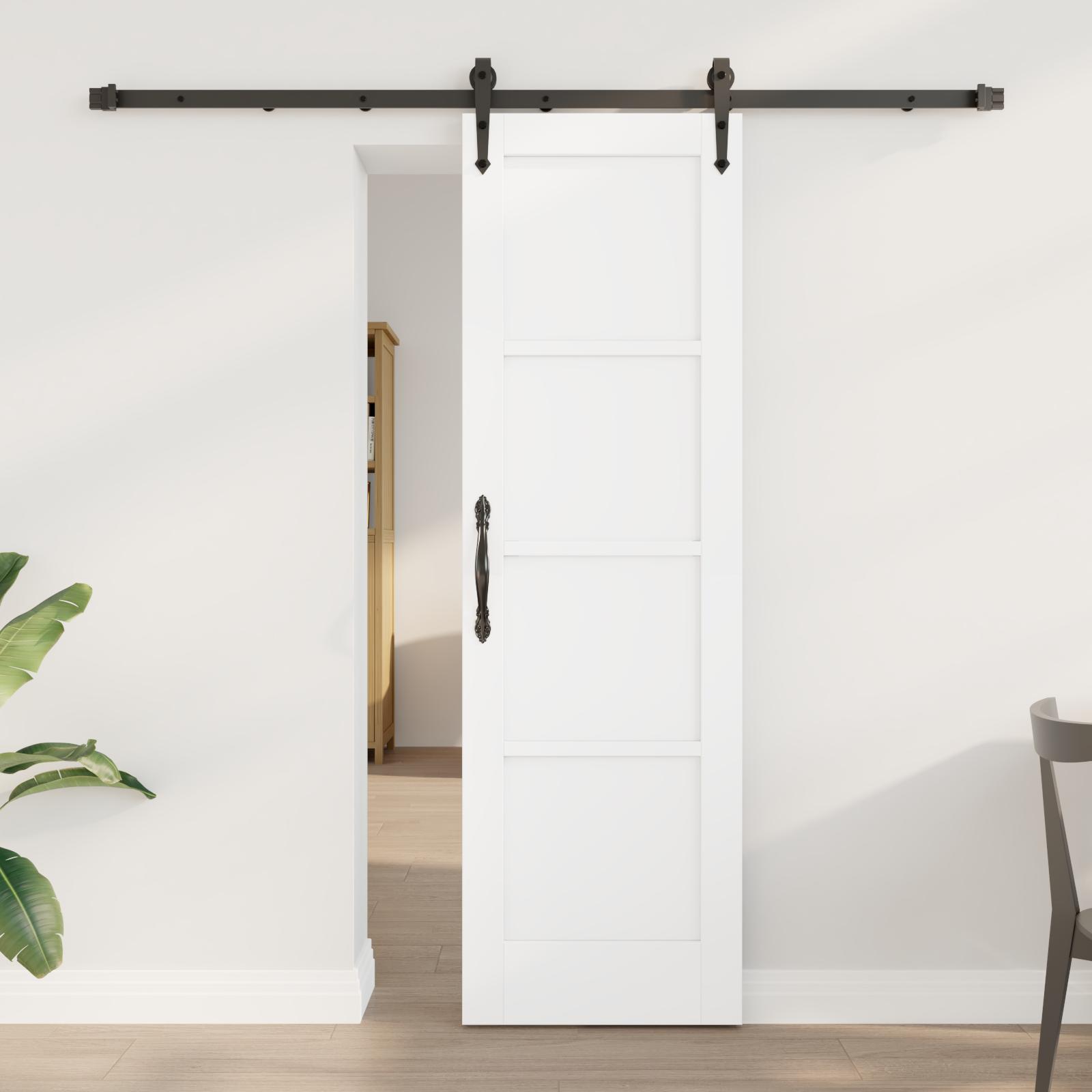 Skydedør Andet ORKDAL Hvid og sort 61 x 198.5 cm