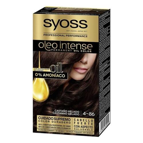 Permanent Farve Syoss Olio Intense Uden ammoniak Nº 4,86 Is kastanje