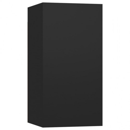Tv-borde 2 stk. 30,5x30x60 cm konstrueret træ sort