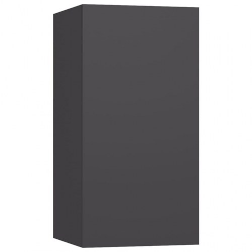 Tv-bord 30,5x30x60 cm konstrueret træ grå