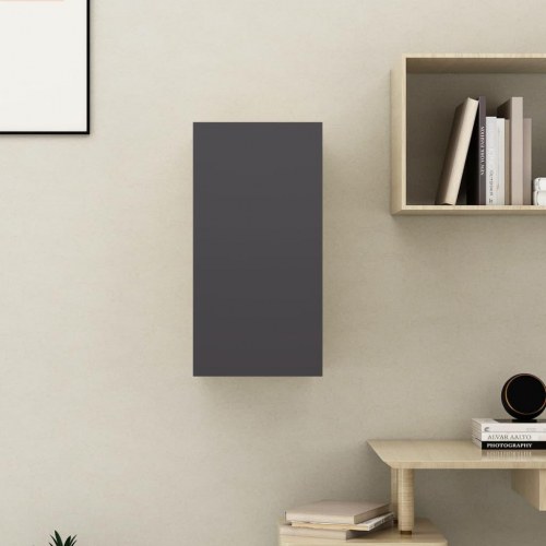 Tv-bord 30,5x30x60 cm konstrueret træ grå