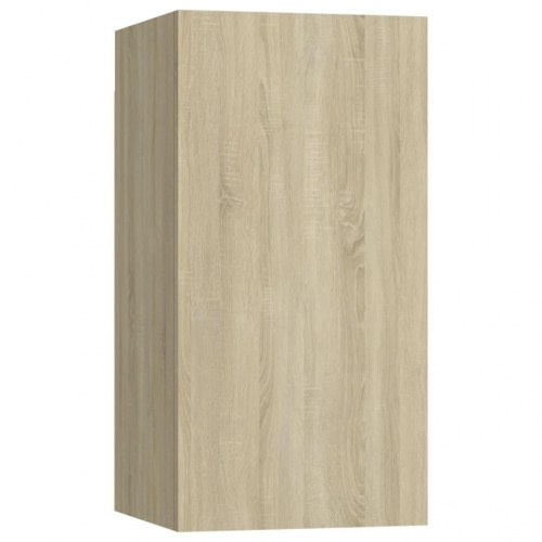 Tv-bord 30,5x30x60 cm konstrueret træ sonoma-eg
