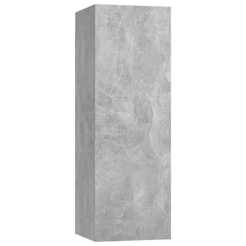 Tv-bord 30,5x30x90 cm konstrueret træ betongrå