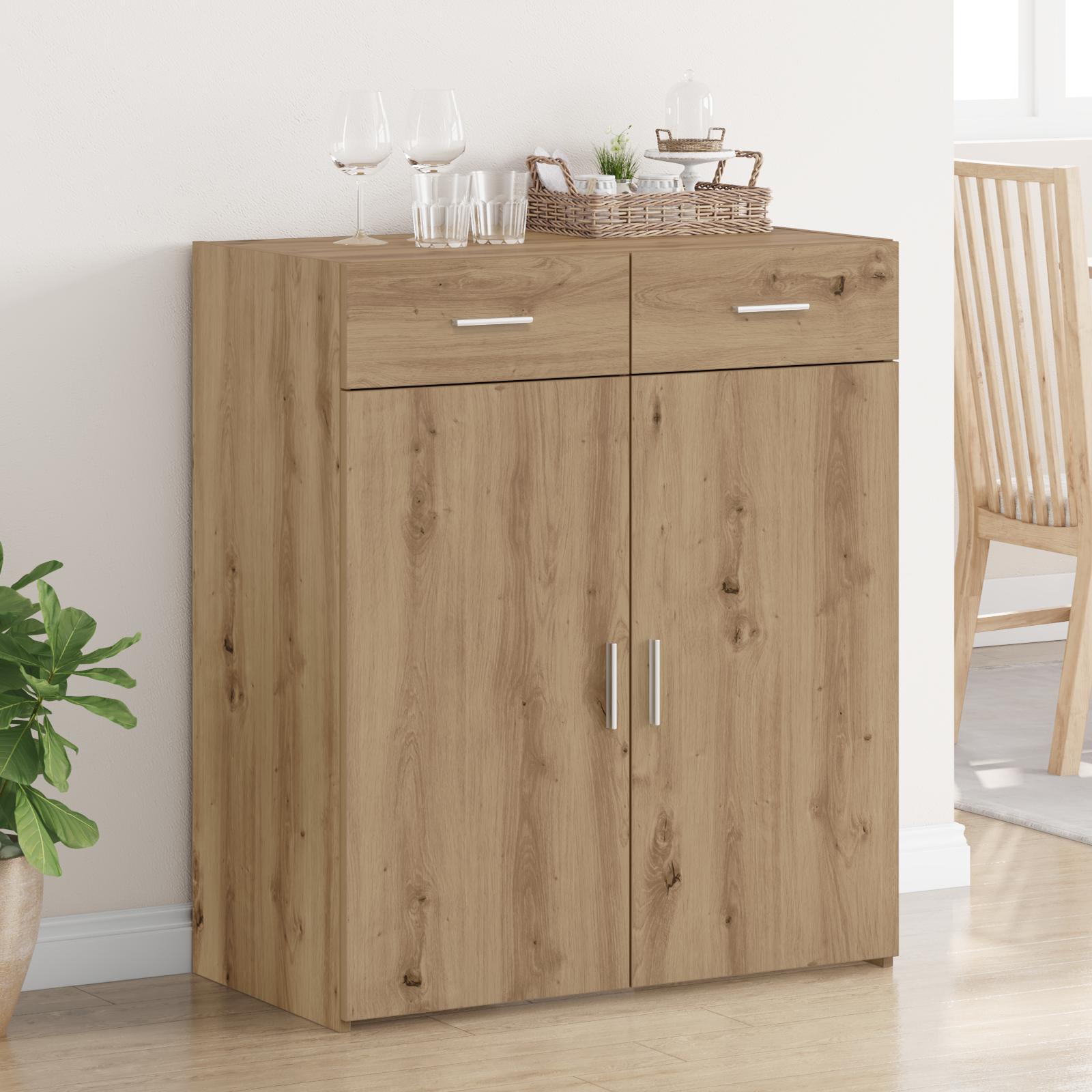 Opbevaringsskab artisan eg 80 x 42.5 x 93.5 cm Konstrueret træ