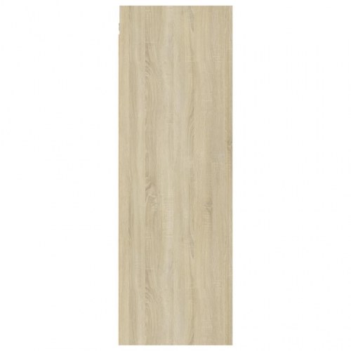 Væghængte tv-borde 2 stk. 30,5 x 30 x 90 cm - sonoma-eg