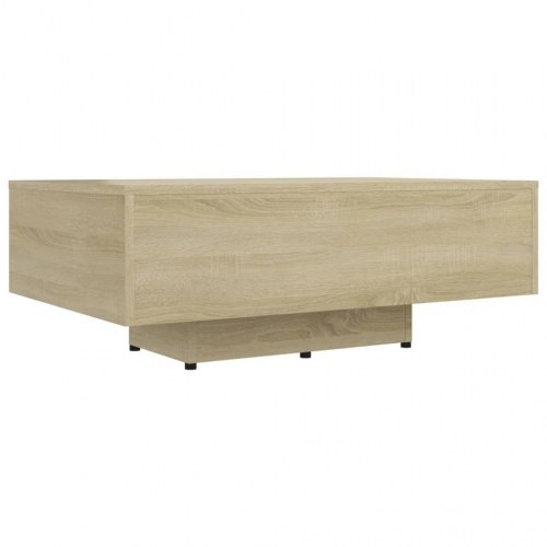 Sofabord i konstrueret træ - 85×55×31 cm, sonoma-eg