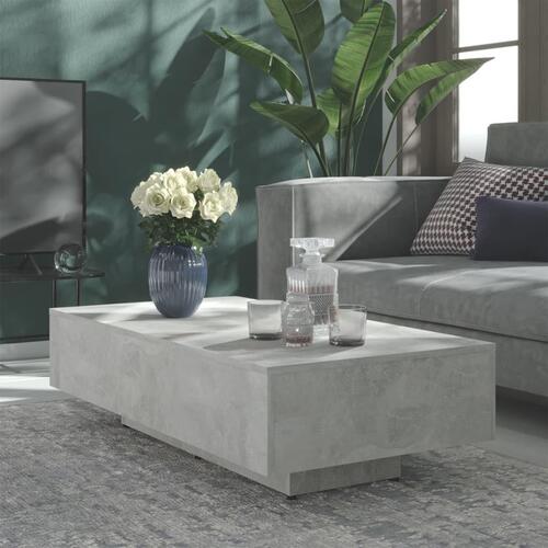 Sofabord 100x49,5x31 cm konstrueret træ betongrå