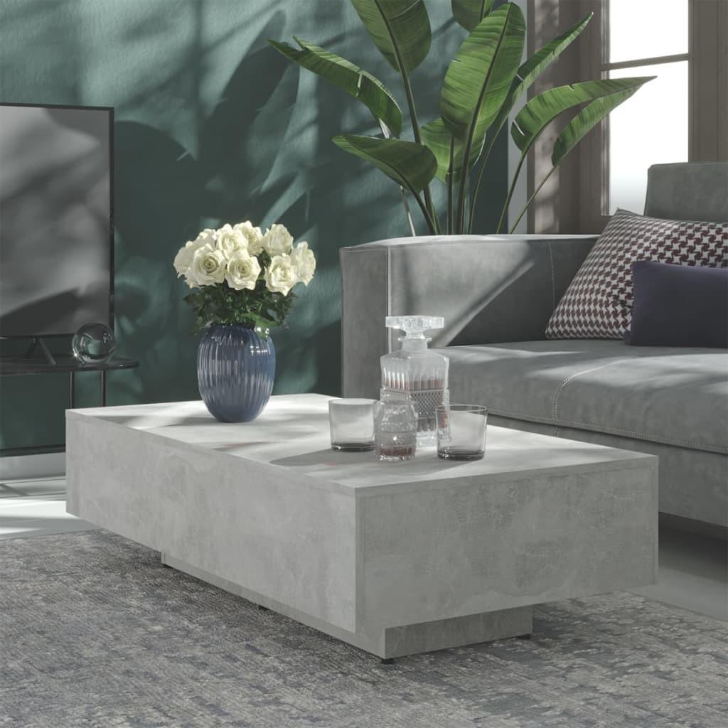 Sofabord 115x60x31 cm spånplade betongrå