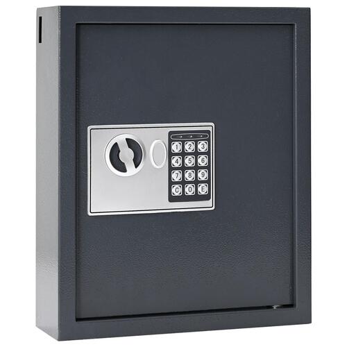 Tastaturlåseskuffe Gunmetal Grå Stål, Krom Medium Låser