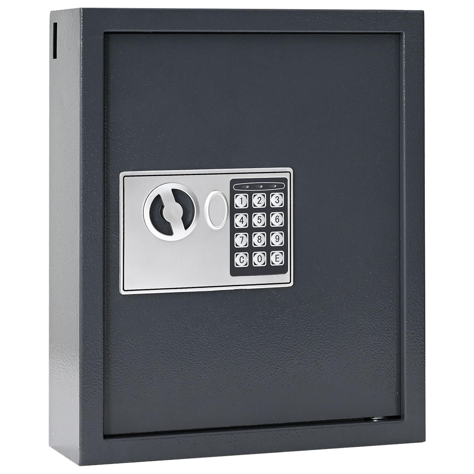 Tastaturlåseskuffe Gunmetal Grå Stål, Krom Medium Låser
