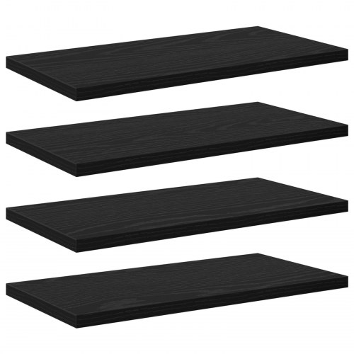 Vægmonterede hylder Sort eg MDF 40 x 20 x 1.5 cm