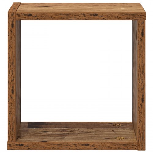 Væghylder gammel træ massivt genbrugstræ 26 x 15 x 26 cm