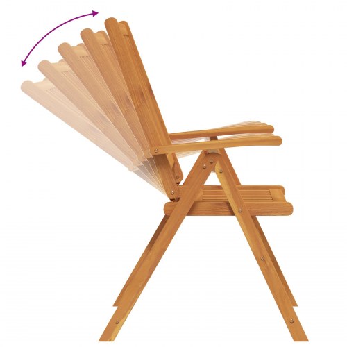 7-delt Havemøblesæt Massivt Akacietræ