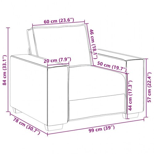 Sofastol mørkegrøn 60 cm stof
