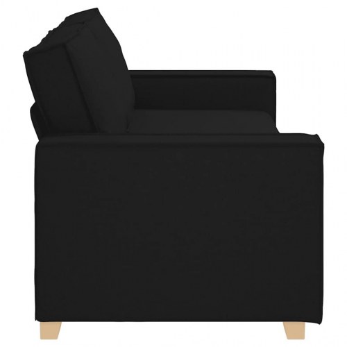3-personers sofa sort 180 cm stof