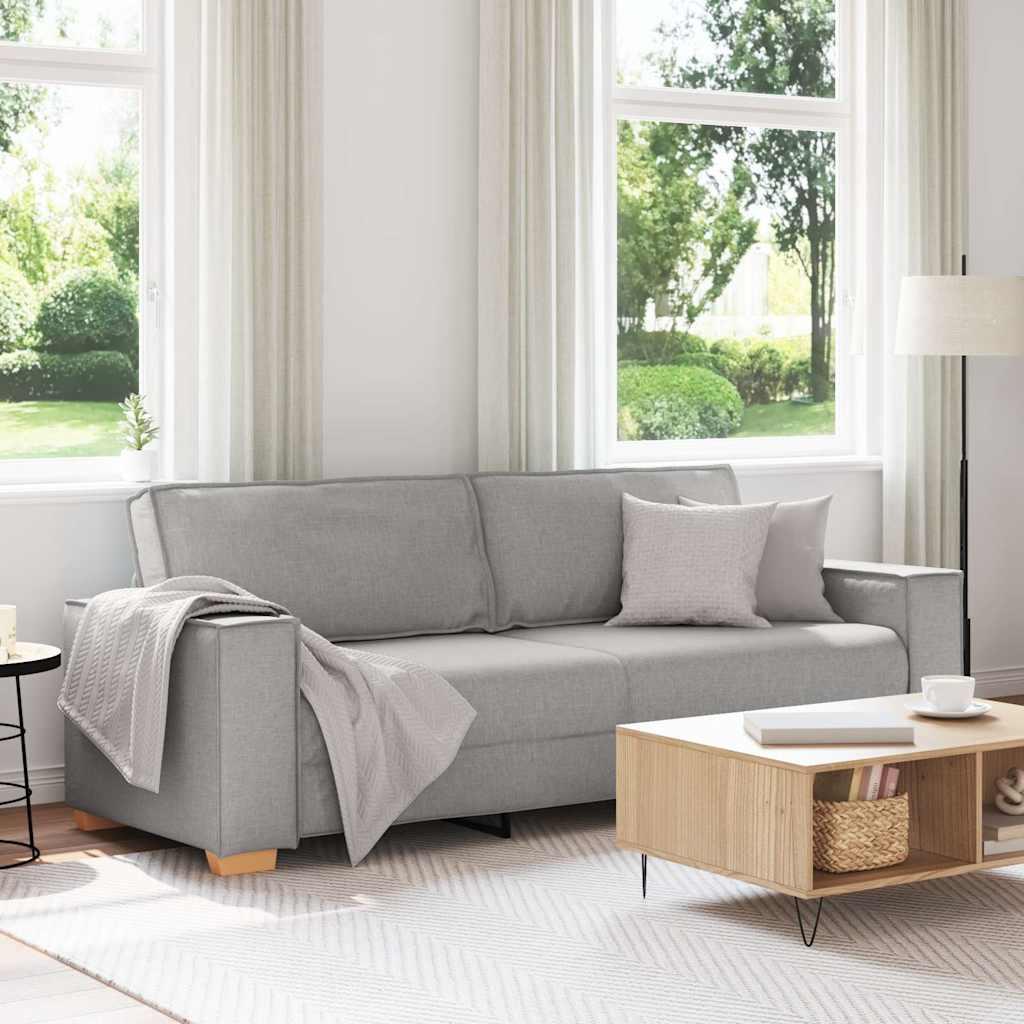 Sofastol Lysegrå 60 Cm Stof - Skygrå / 180 cm