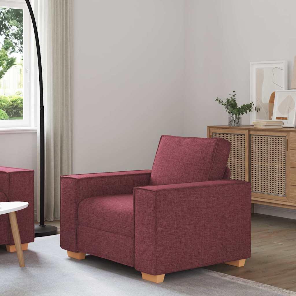 Sofastol Lysegrå 60 Cm Stof - Vinrød / 60 cm