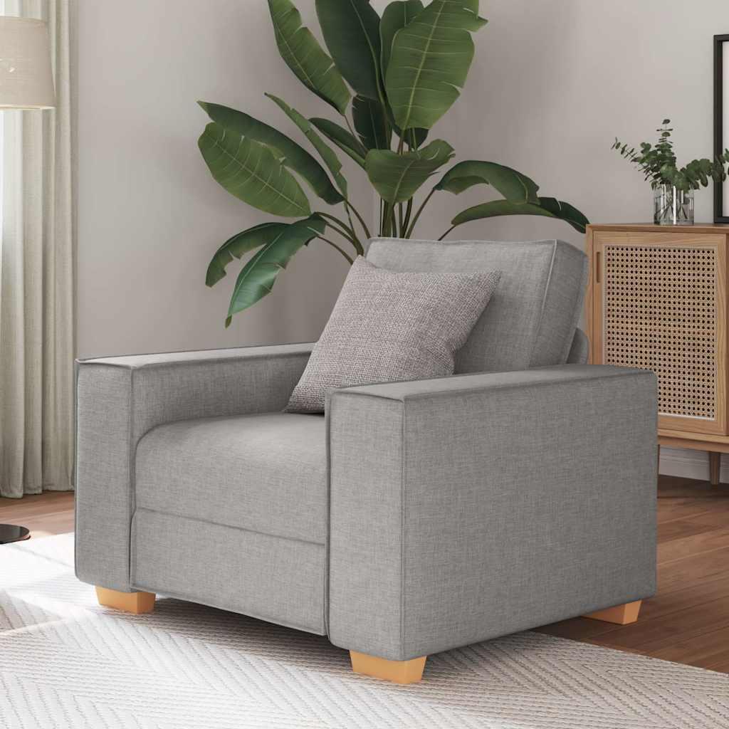 Sofastol Lysegrå 60 Cm Stof - Skygrå / 60 cm