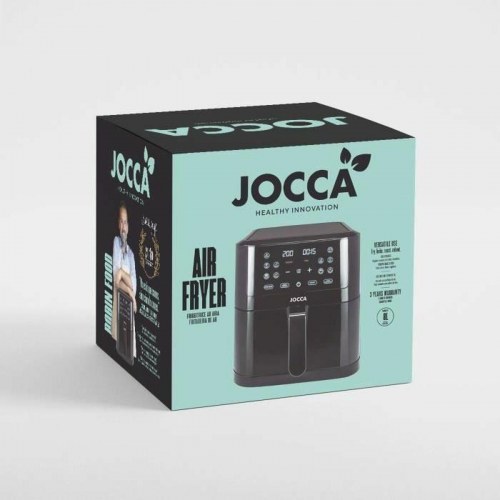 JOCCA airfryer - varmluftsfrituregryde 8 l, digital, sort