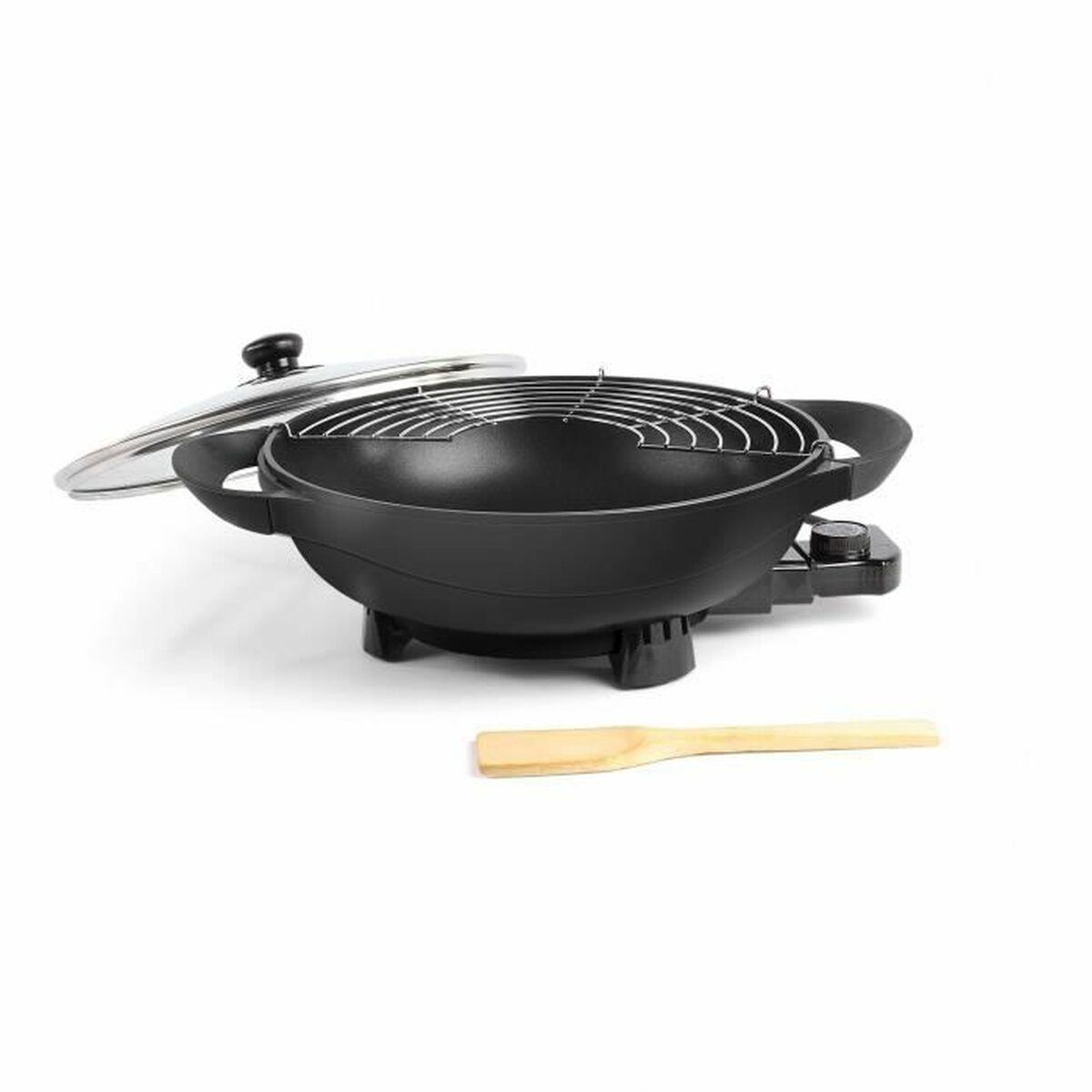 Wokpande elektrisk Livoo med låg og rist