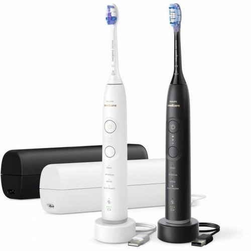 Philips Sonicare 7100 HX7429/02 elektrisk tandbørste - 2-pack (hvid/sort)