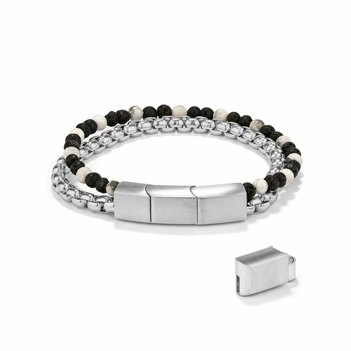 Radiant RH000301 armbÃ¥nd til mÃ¦nd - sÃ¸lvfarvet