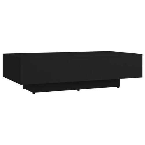 Sofabord 100x49,5x31 cm konstrueret træ sort