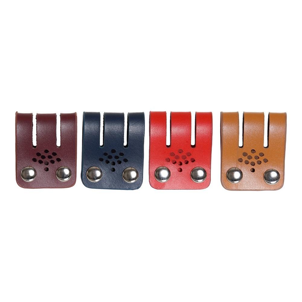 Kabelholder - Sort/Multifarvet/Camel, polyuretan, 3 × 1 × 6 cm (4 stk.)