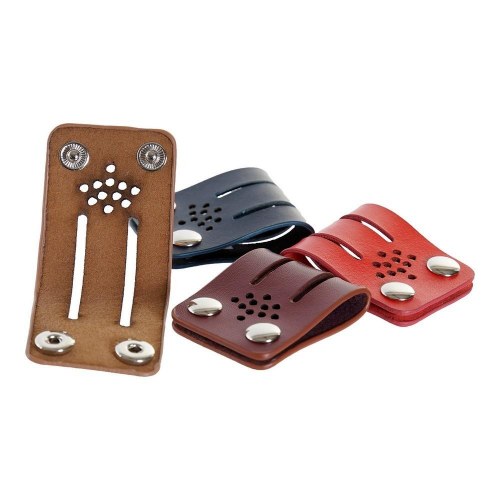 Kabelholder - Sort/Multifarvet/Camel, polyuretan, 3 × 1 × 6 cm (4 stk.)