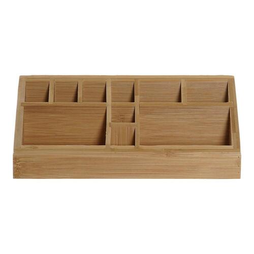 Multifunktionel organizer Skrivebord Bambus (23 x 9 x 9.5 cm)
